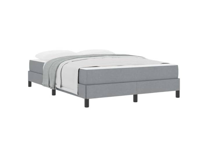 vidaXL Boxspringbett Hellgrau 140 x 190 cm Stoff