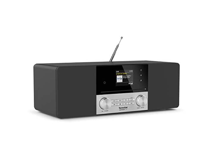 TechniSat DIGITRADIO 3 IR - Stereo DAB radio compact systeem (DAB+, FM, CD-speler, Bluetooth, internetradio, USB, hoofdtelefoonaansluiting, AUX-ingang, radiowekker, 20 Watt RMS) zwart