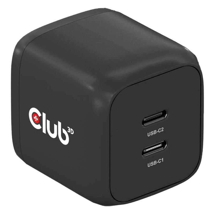 Club 3D Ladegerät PPS 45W GAN, Power Delivery (PD) 3.0 (45 W, 2 Ports) (CAC-1909EU)