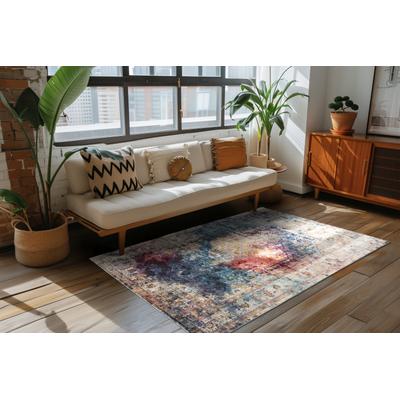 Teppich KAYOOM "Blazing Star", bunt (multi), B:133cm H:10mm L:190cm, Polypropylen, Teppiche, Teppich, Kurzflor