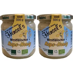 Bio Rapshonig 2 x 500 g | der Bioland-Imkerei Hensel