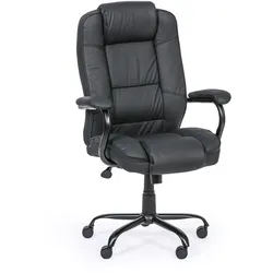 Leder-Bürosessel MAXOR XXL, schwarz