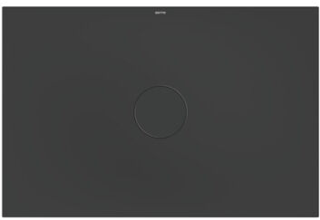 Bette BetteAir 7353-402T2 1200 x 800 mm, ardoise, rectangle, acier au titane émaillé, avec support minimum