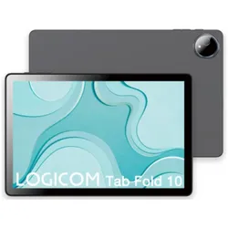 Logicom Faltbares 10-Zoll-Android-Tablet (nur WLAN, 10.10", 128 GB, Grau), Tablet, Grau