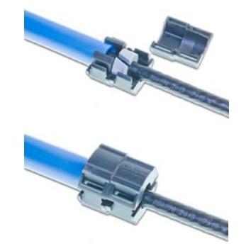 Lightwin Teilbare Verschlusskappe mit Einzelzugabdichtung für 16mm Einzelrohr, schwarz FTTx (Netzwerk Zubehör) (DC 16MM SEAL 10-8MM)