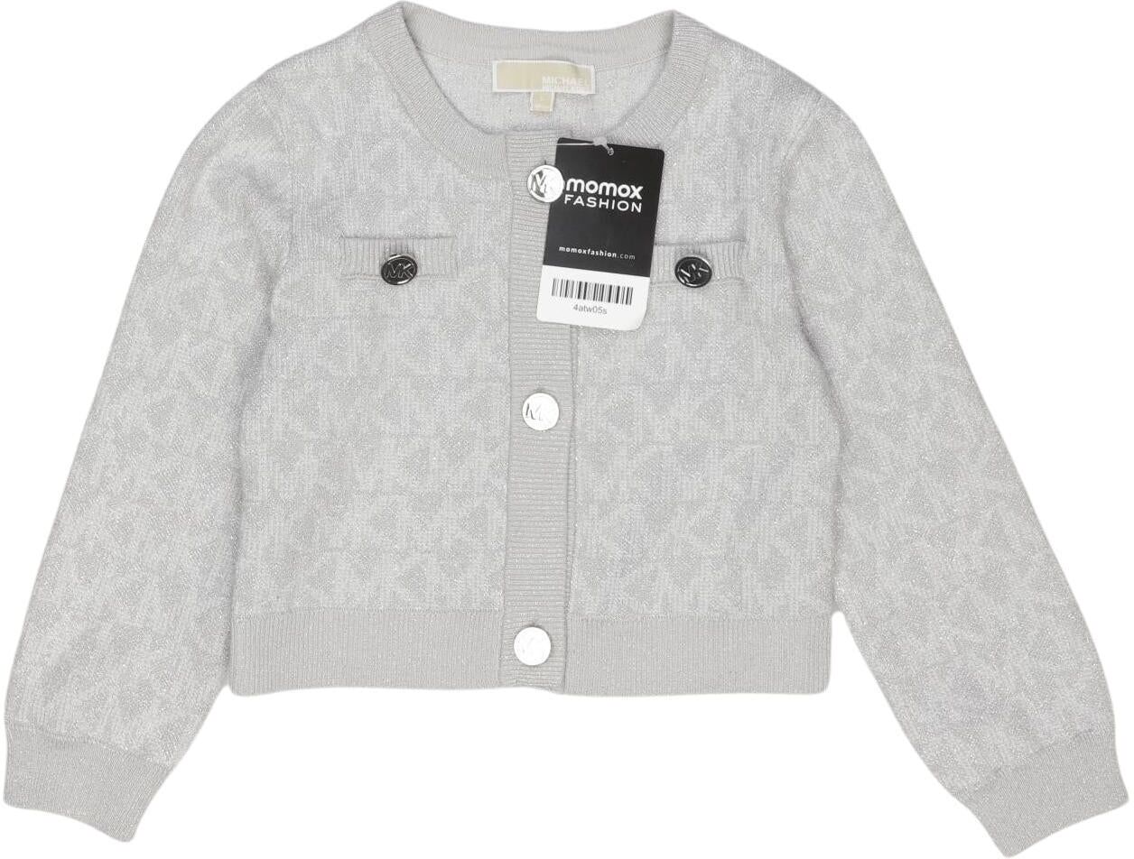 Michael Michael Kors Mädchen Strickjacke, Grau, Gr. EU 104, Viskose / Synthetik - Second Hand