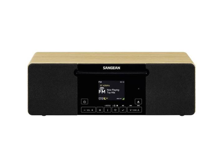 Sangean WR-60 Wooden Cabinet Radio A500554 Radio (Inkl. Fernbedienung, Touchscreen, Weckfunktion)