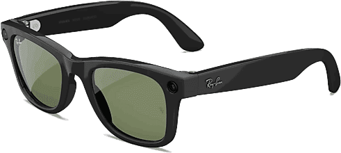REACONDICIONADO Seminuevo Excelente Gafas IA - Ray-Ban Meta Wayfarer (Gen 2), Negro brillante, Lentes en verde, Talla estándar
