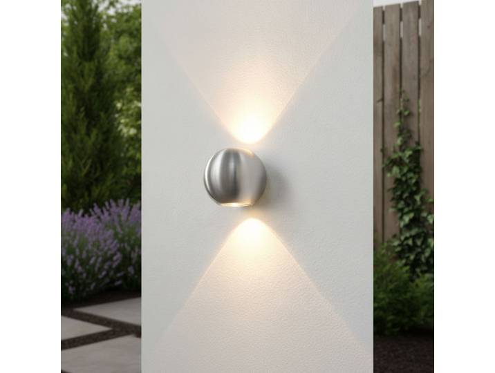 Buitenlamp up/down Denver rond - grijs Artdelight - WL DENVER ALU