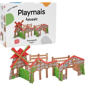 Playmais Bastelset 160973.4 Mosaic Farmworld, 8000 Teile, mit 14 Vorlagenkarten, ab 5 Jahre, 8000 Stück