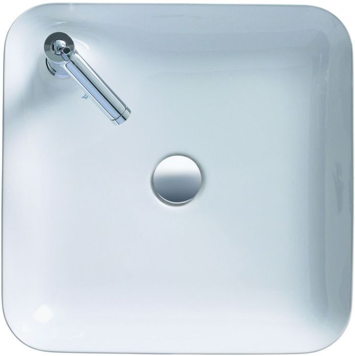 Duravit Cape Cod Aufsatzwaschtisch 23404600001 46x46cm, weiss, wondergliss, ohne Überlauf