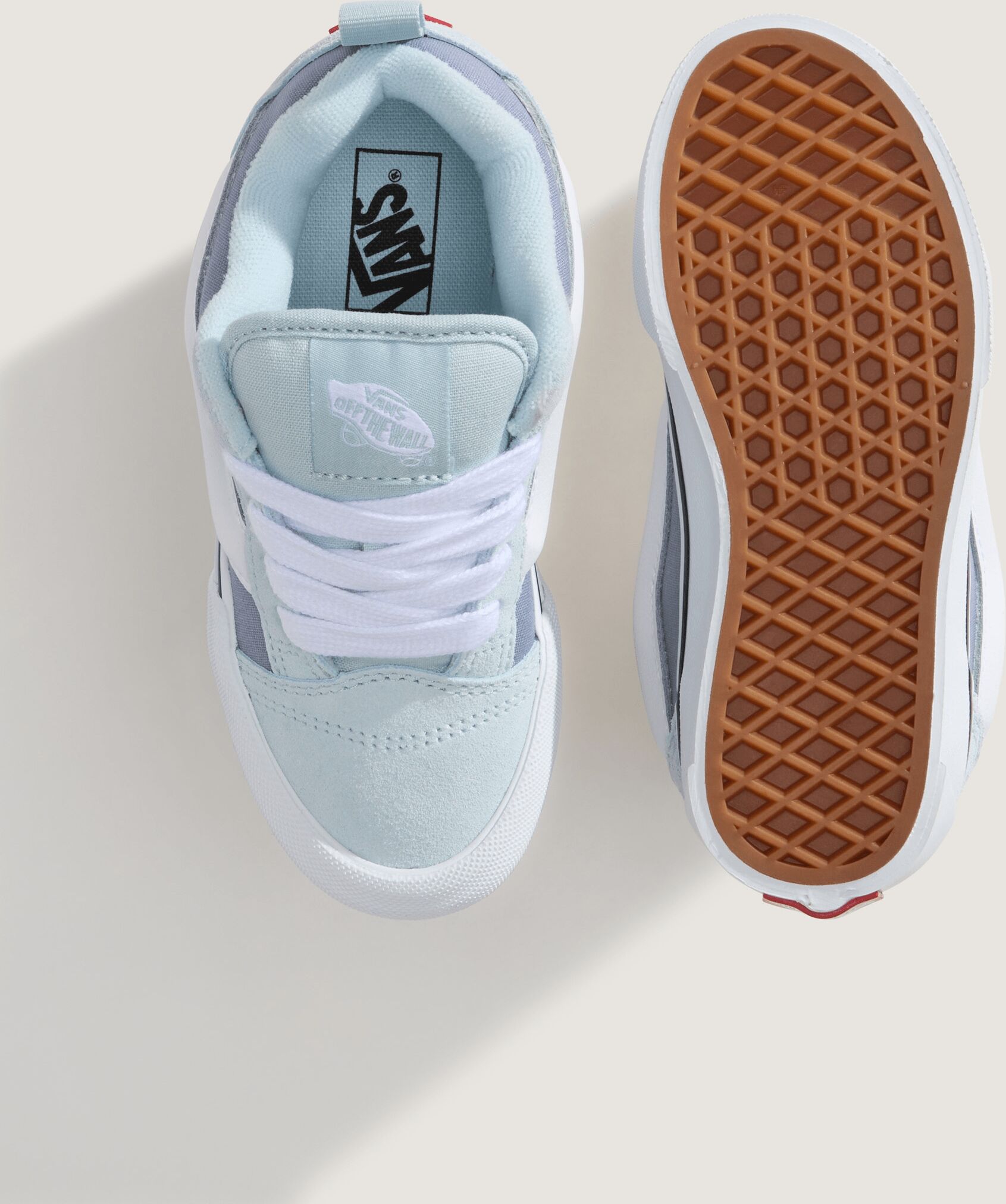 Sneaker VANS "Knu Skool", Jungen, Gr. 28, dawn mist, Leder, Schuhe Sneaker, für Kinder dawn mist 28