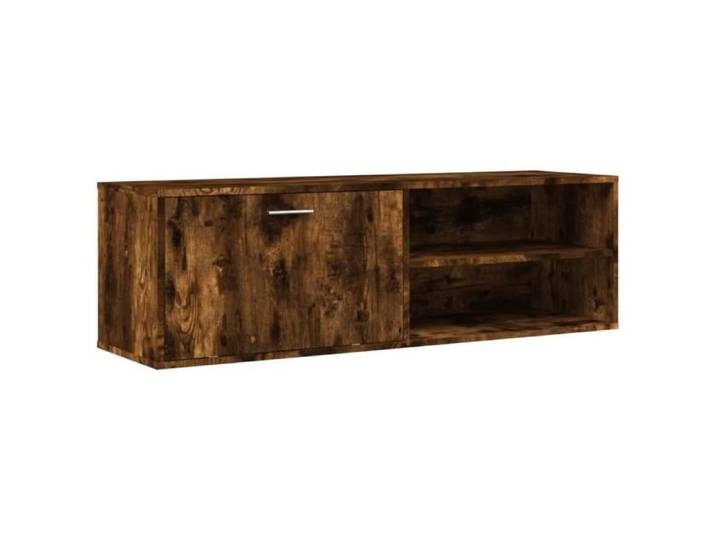 Meuble TV - MOTHINESSTO - DX3 - Chêne fumé - Bois d'ingénierie - 120x34x37 cm