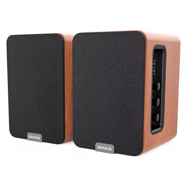 Aiwa SPA-200BR Active speaker pair with HDMI, brown (50 W) (68644028)