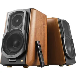 EDIF S1000MKII - Lautsprecher, Bluetooth, Stereo, optisch, koaxial, wood