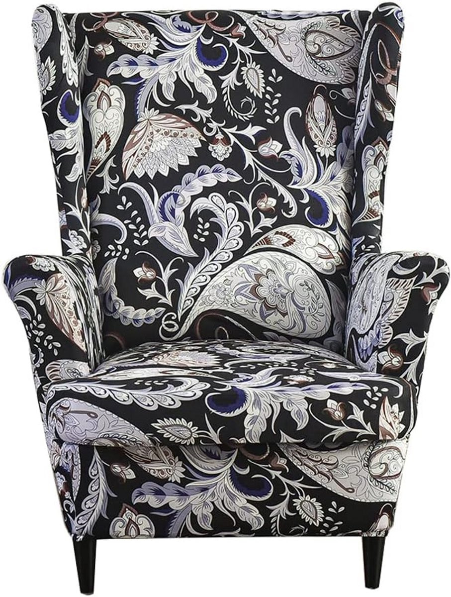 Stretch Wingback Stoelhoezen Set van Jacquard Stof voor Fauteuil