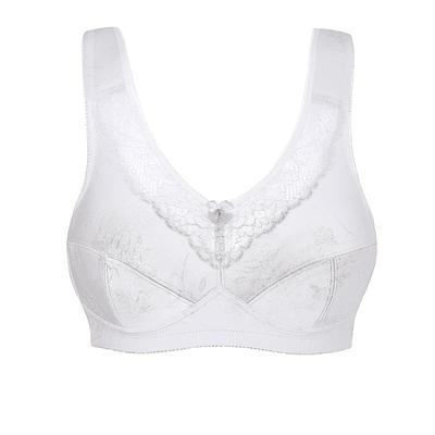 Entlastungs-BH SUSA "Entlastungs BH ohne Bügel Basic", Damen, Gr. 85, Cup B, weiß, Stoff, Obermaterial: 55% Polyamid PA. 39% Baumwolle CO. 6% Elasthan EL., BHs Entlastungs-BH
