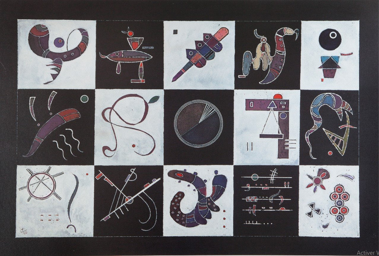 Quinze 1959 Bluebird Puzzle Kandinsky kunstpuzzel - 1000 stukjes