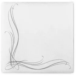 Sovie HORECA Serviette Alex in Silber aus Linclass® Airlaid 40 x 40 cm, 50 Stück - Hochzeit Ornamente