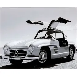 KARE DESIGN Glasbild 50 x 40 cm Automotive Beauty Glas Grau