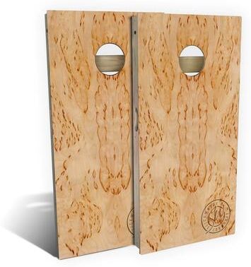 Skip's Garage Masur Birch Outdoor Cornhole Board Set