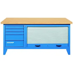 Gedore, Werkbank + Arbeitsbock, Werkbank mit Blechjalousie (200 cm, 87.50 cm)