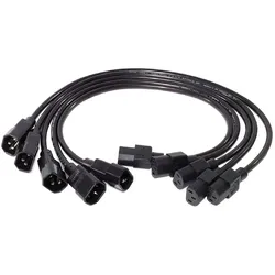 APC StromkabelKit 10A 100-230V C13toC14 (0.61 m), Stromkabel, Schwarz
