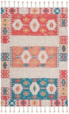 SAFAVIEH Handmade Saffron Jera Modern Tribal Cotton Rug