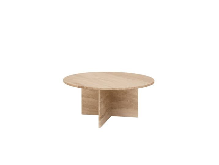 Table basse ronde en marbre daino reale Ø80cm