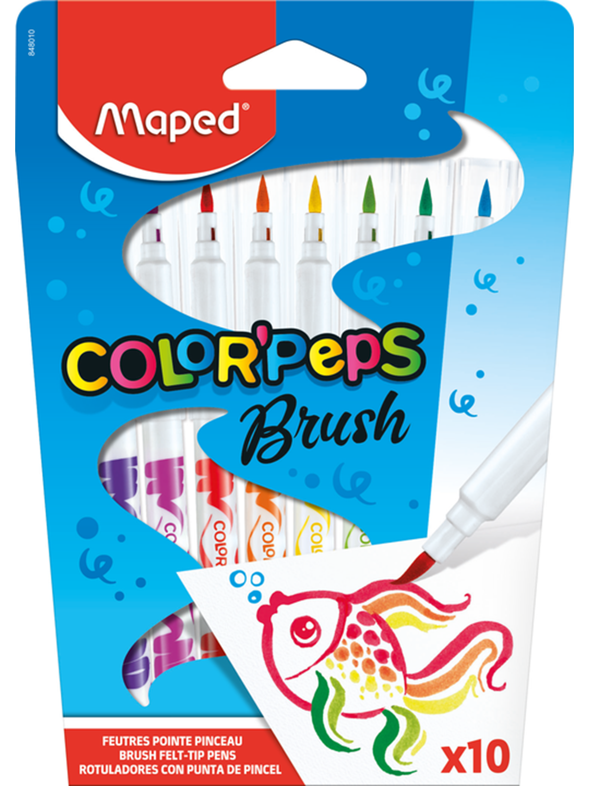 Maped Color'Peps Brush Felt-pens x10