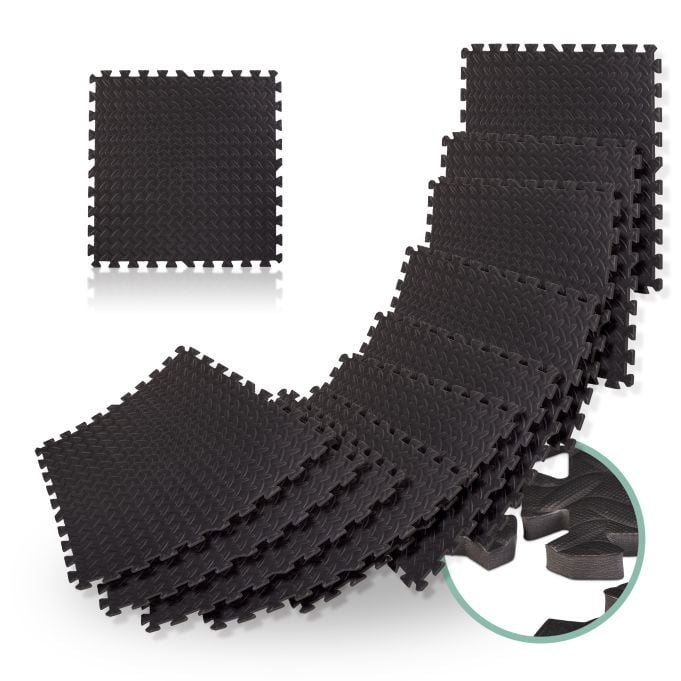 Relaxdays Beschermmat fitness set van 24 stuks