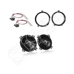 Lautsprecher Einbauset Mercedes W202 2-Wege Koaxial Lautsprecher CS-J620X 300...