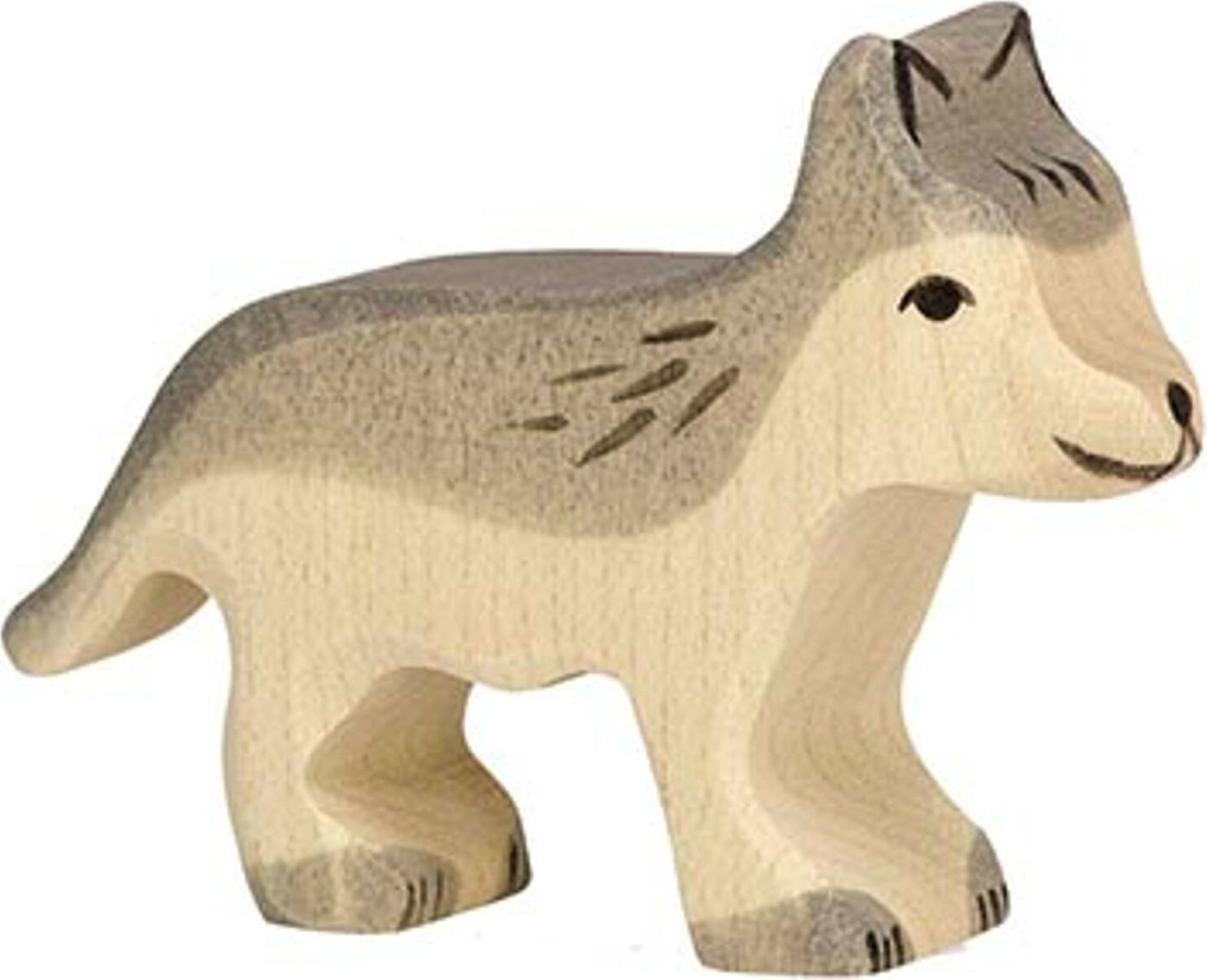 Holztiger Houten wolfbeeldje - klein