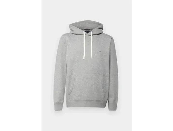 Tommy Hilfiger essential fleece hoodie heren XXL mediumgrijs gemêleerd