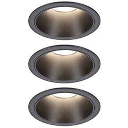 Paulmann 94869 Cole Coin Einbauleuchte LED 6 W Schwarz