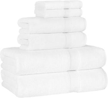 Authentic Hotel and Spa 100% Turkish Cotton Anovia Oversized Towel Set - With Oversized Bath Towel, Hand Towel, and Washcloth