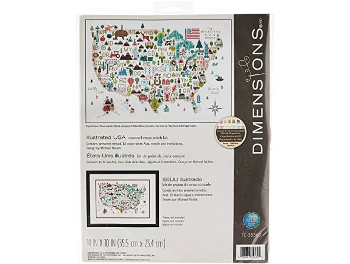 Dimensions D70-35360 X-stich, Aida, verschillende maten, één maat.