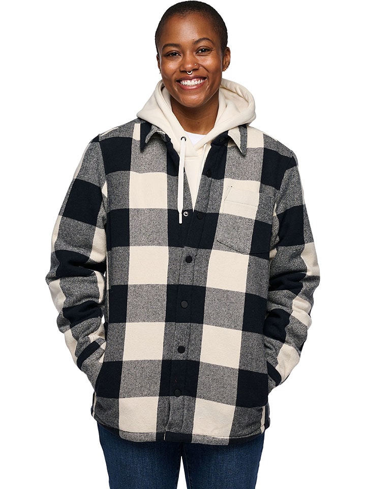 Black Diamond Hemdjacke "Projekt" in Creme/ Schwarz - S
