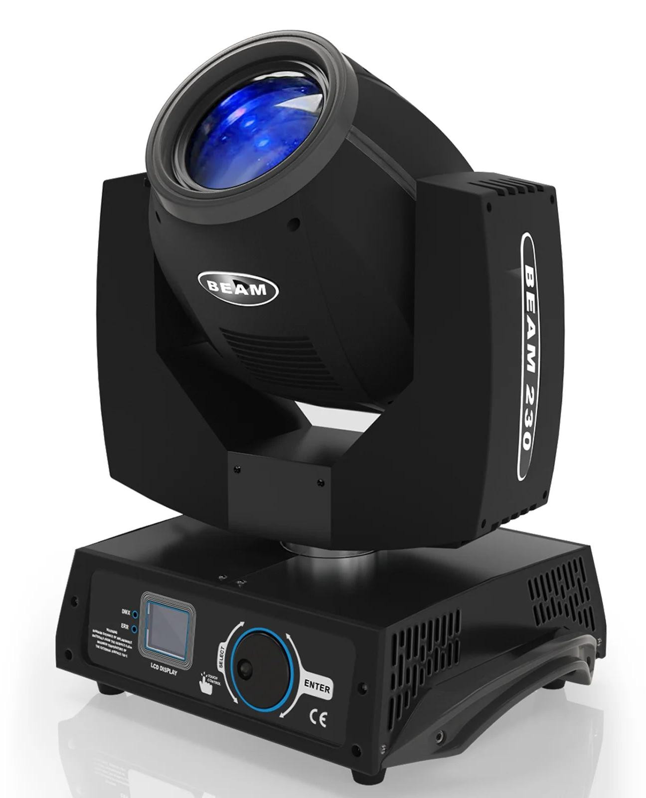 Selius Beam Moving Head Stage Light met 230W LED, 14 Kleuren en RGBW effecten