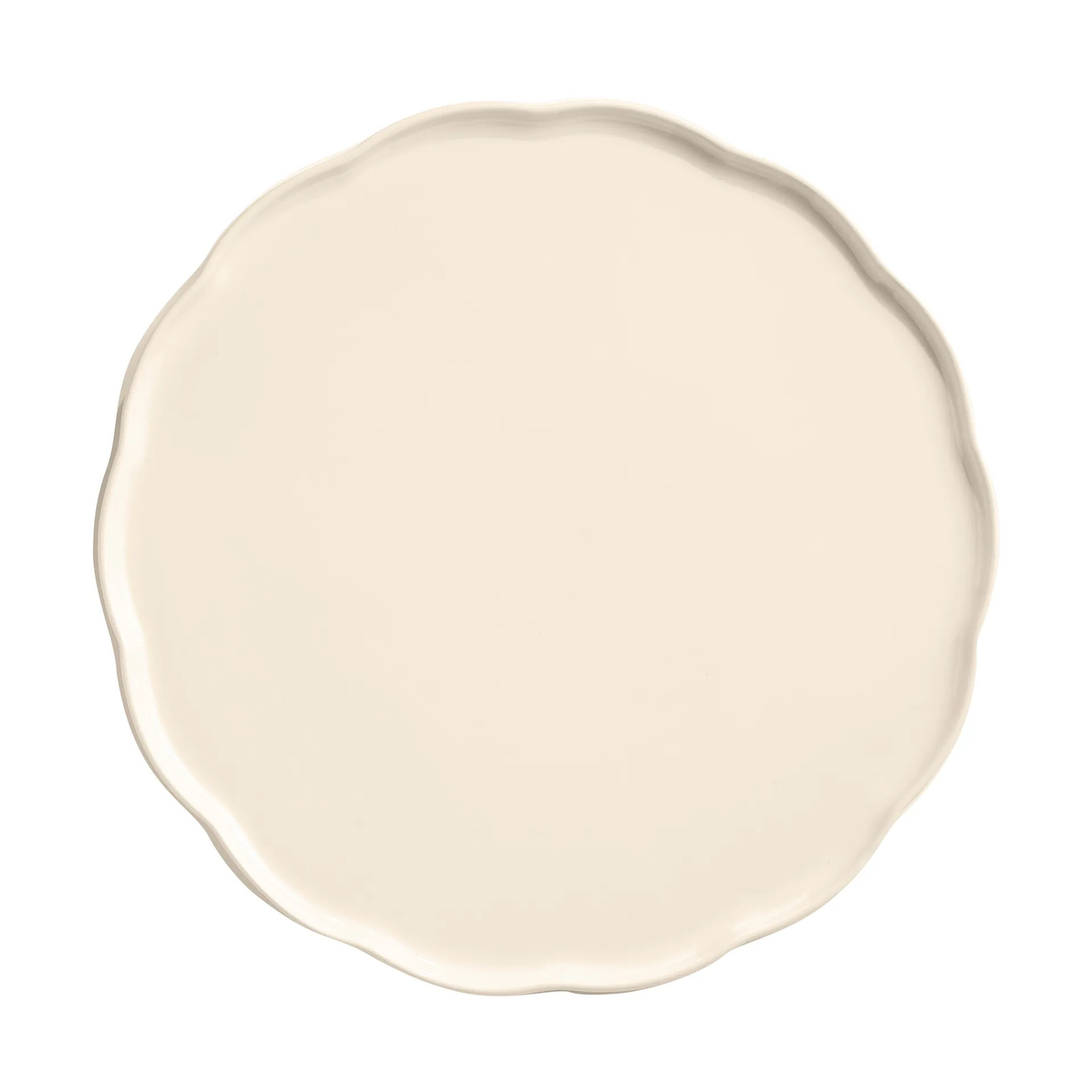 Emile Henry Madeleine serveerschaal Crème, rond