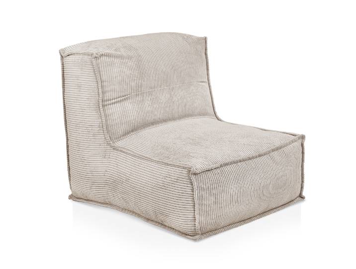 COZY Sitzsack, Material Cord, Creme