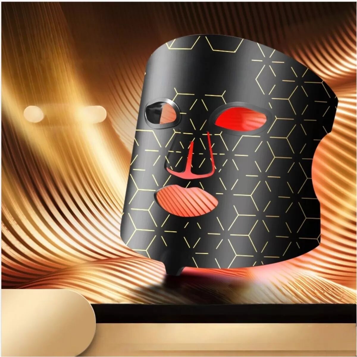 INF LED Home Beauty Mask — 4-Farben Lichttherapie, 3 Modi, Type-C wiederaufladbar, 2500mAh