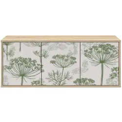 vidaXL, TV Möbel, Ramonita (Grüner Baumdruck) (33 x 102 x 40 cm)