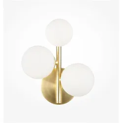 Maytoni, Deckenleuchte, Dallas Wandleuchte, Wandlampe 3x G9 Gold-Farbe (G9)