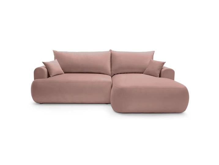 Ecksofa mit Schlafunktion Ovo, L-förmig, rechtsseitig, mit
