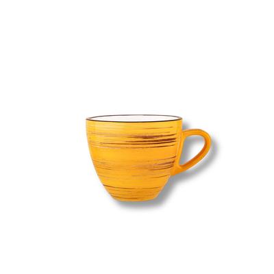 Wilmax England Wilmax Tasse 190 ml Gelb Porzellan, 6er Set