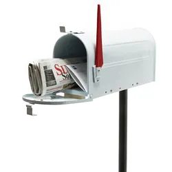 Helloshop26 - US-Briefkasten amerikanisches Design silberfarben Briefständer 16_0000330
