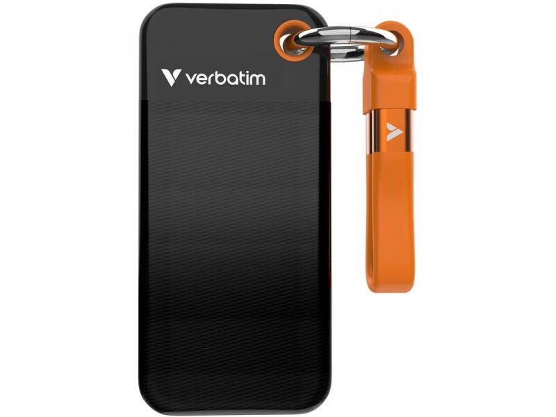 Verbatim Pocket SSD - 2 TB, Schwarz, Orange 32197