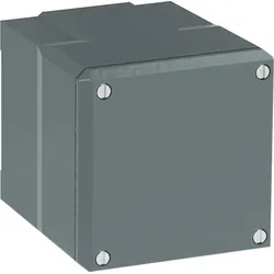 ABB 080SP1SFC Metallgehäuse, 1 Befehlsstelle, grau, Aluminium, IP66, geschlossen mit Öffnung für Kabel-Einführung, Modular Metall Reihe