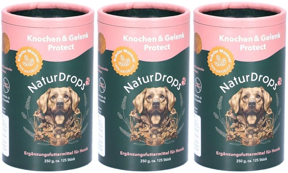No Brand Naturdrops Knochen & Gelenk Protect f.Hunde x3 3x250 g